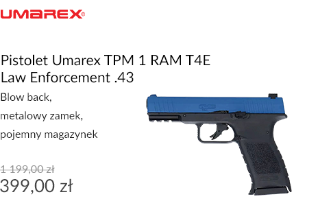 Pistolet Umarex TPM 1 RAM T4E Law Enforcement .43