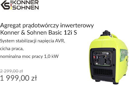 Agregat prądotwórczy inwerterowy Konner & Sohnen Basic 12i S