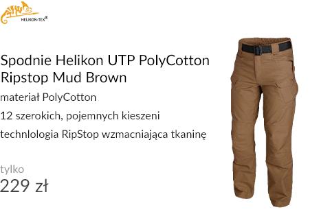 Spodnie Helikon UTP PolyCotton Ripstop Mud Brown