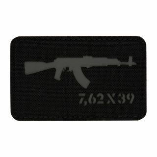 Naszywka M-Tac AKM 7,62х39 Laser Cut Black/Grey