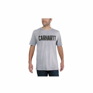 Koszulka Carhartt Block Logo Heather Grey XL
