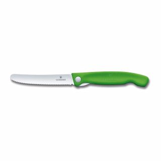 Nóż składany Victorinox Swiss Classic ząbkowany zielony