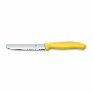 Nóż z głownią stałą Victorinox Swiss Classic żółty
