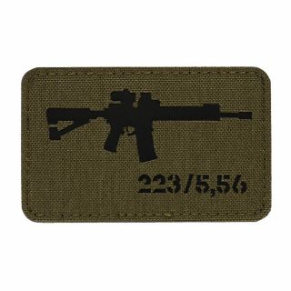 Naszywka M-Tac AR-15 223/5,56 Laser Cut Ranger Green/Black