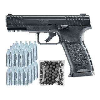 Pistolet Umarex TPM 1 RAM .43 + Co2 50 + kule guma metal 100